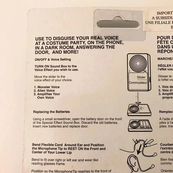 Haunted Halls Alien  Voice Changer Hands Free Microphone Halloween - Picture 8 of 12